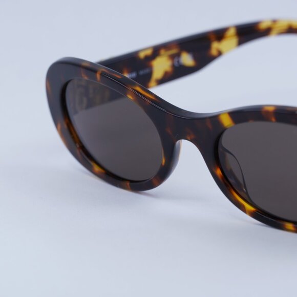 Miu Miu MU06ZS VAU06B Sunglasses Havana Oval Frame, Brown Lenses main image 5